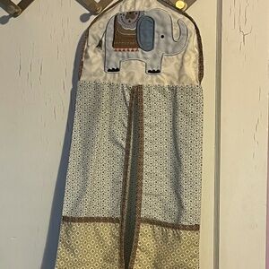 Carters Elephant blue patterned diaper stacker